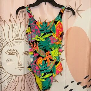 Youth Girls Swimsuit - Cat and Jack - Medium - Size 8 Kids Bathing Suit